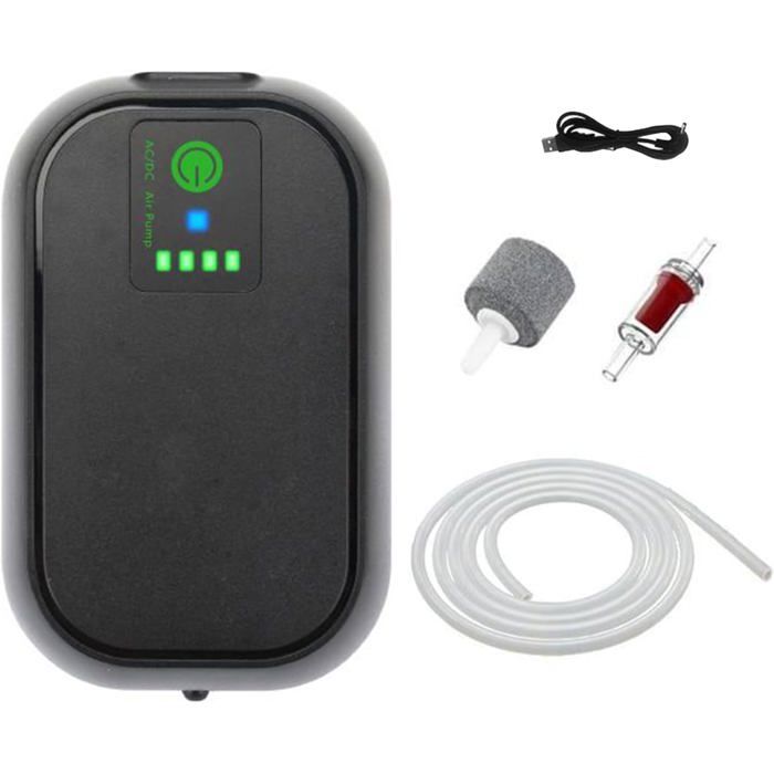 1 Aérateur Haute Pression Portable USB Pour Pêche Et Aquarium .