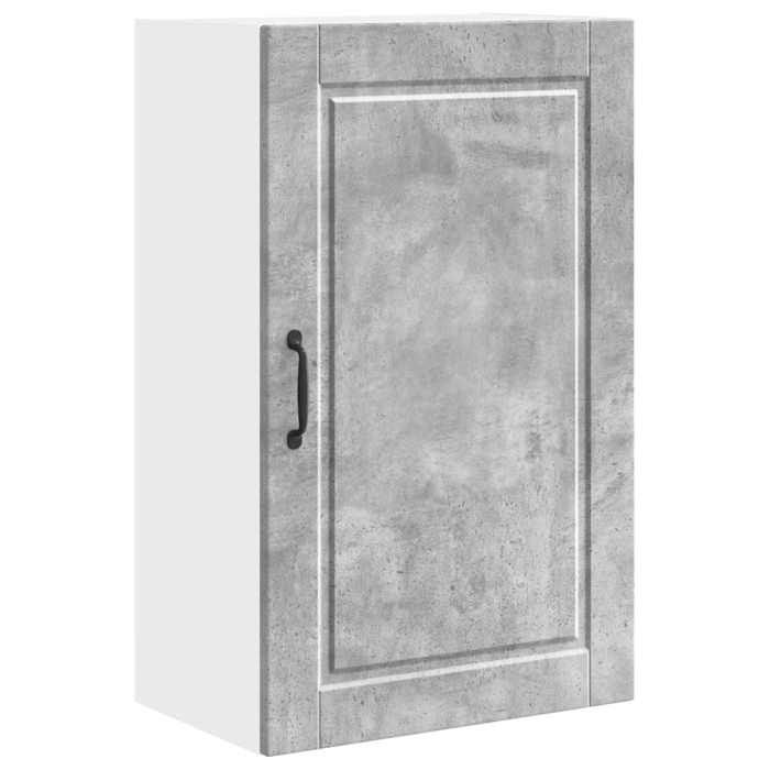 Bois Cabinet de cuisine moderne Armoire Rangement cuisine Gris béton 50x31x80 cm Bois dingénierie CC4811
