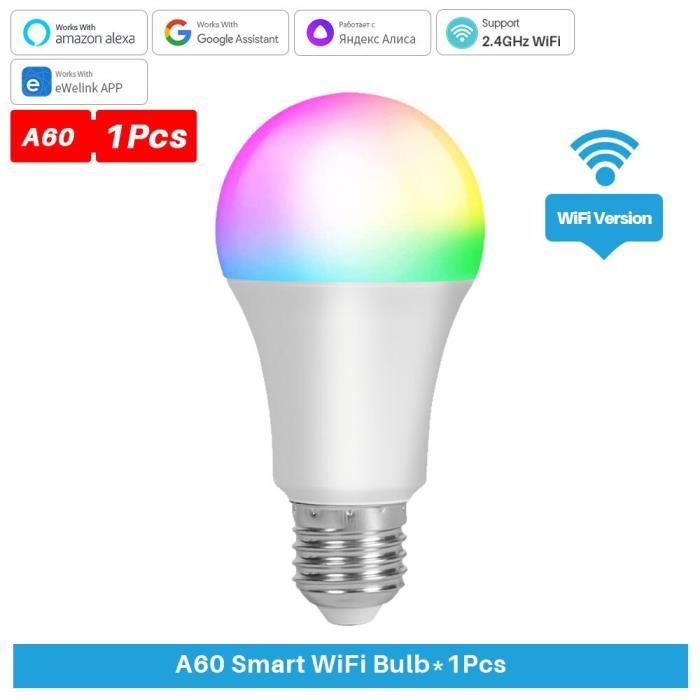 Ampoule Connectée WiFi E14 - RGB + Blanc Variable 2700K-6500K, 9W, Compatible Alexa/Google - Lot De 2