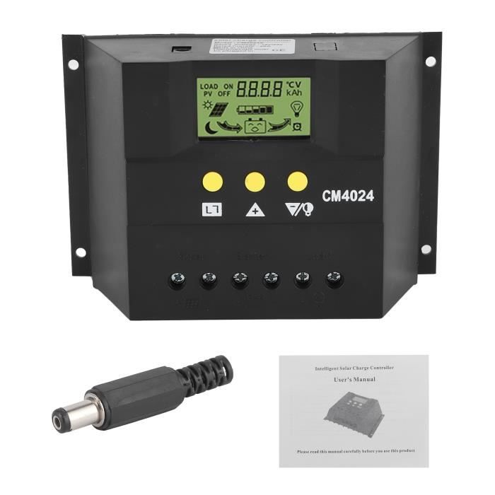 Akozon Contrôleur solaire PWM Contrôleur de Décharge Charge Solaire 12V Akozon Contrôleur solaire PWM Contrôleur de Décharge Charge Solaire 12V