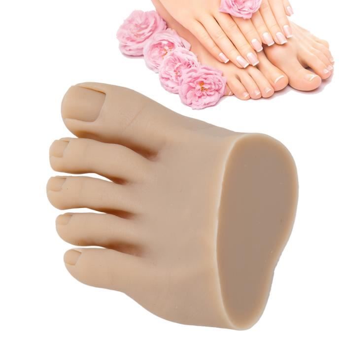 Drfeify modèle de pied de pratique en silicone 1 paire d'affichage d