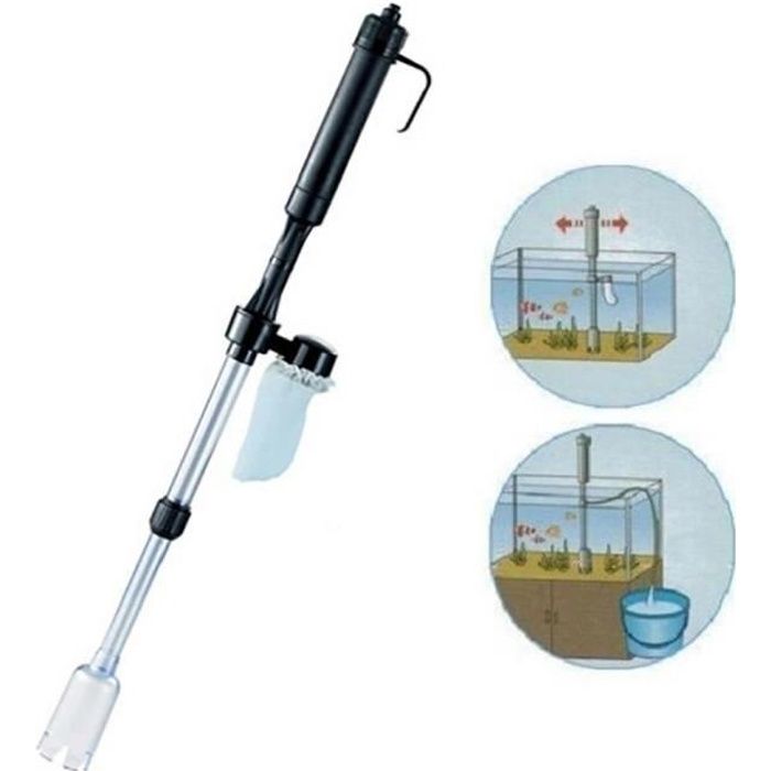 Comparer les prix de Aspirateur Aquarium Automatique Nettoyeur de Gravier Électrique Nettoyeur de siphon, Changeur d'eau automatique pour aquarium