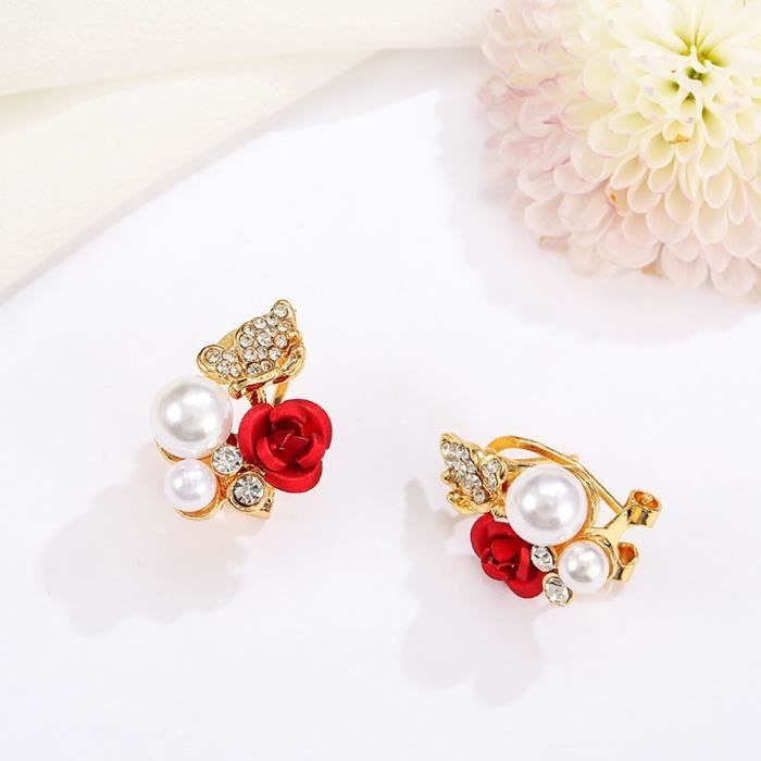 Nyaole Clip Boucles doreilles non perc/ées Faux Boucles doreilles pour homme ou femme As description Gold Color