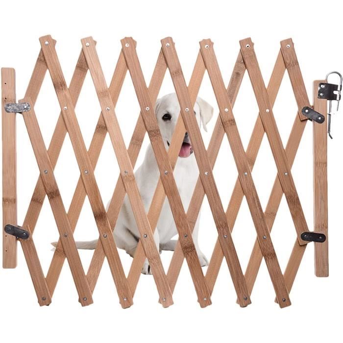 Barrière de sécurité barrière Pliable pour Animaux de Compagnie avec Pied  de Support Bois Massif,Barrière Protection Chien 53l x 65H x 3 pièces  combinatoire : : Bébé et Puériculture