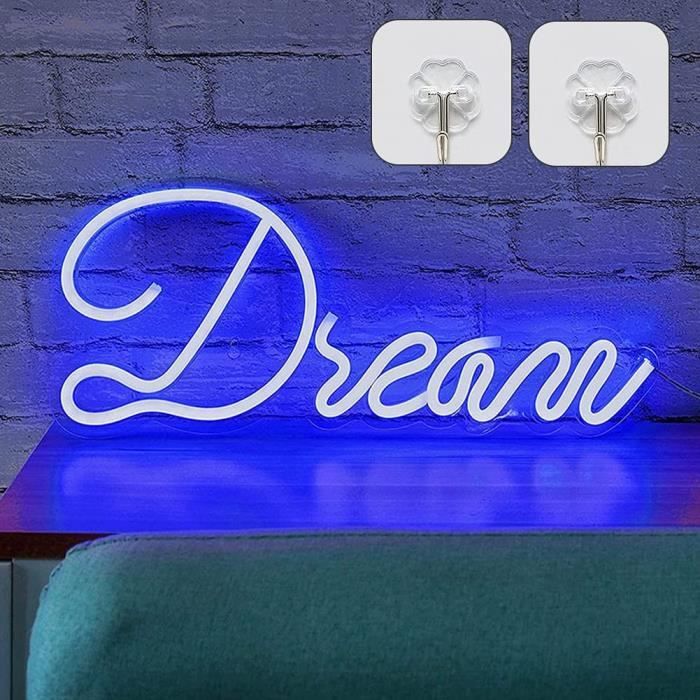 Enseigne Au Néon LED Personnalisable - Décoration Murale RGB 16 Couleurs - USB - Pour Maison/Bar/Fêtes
