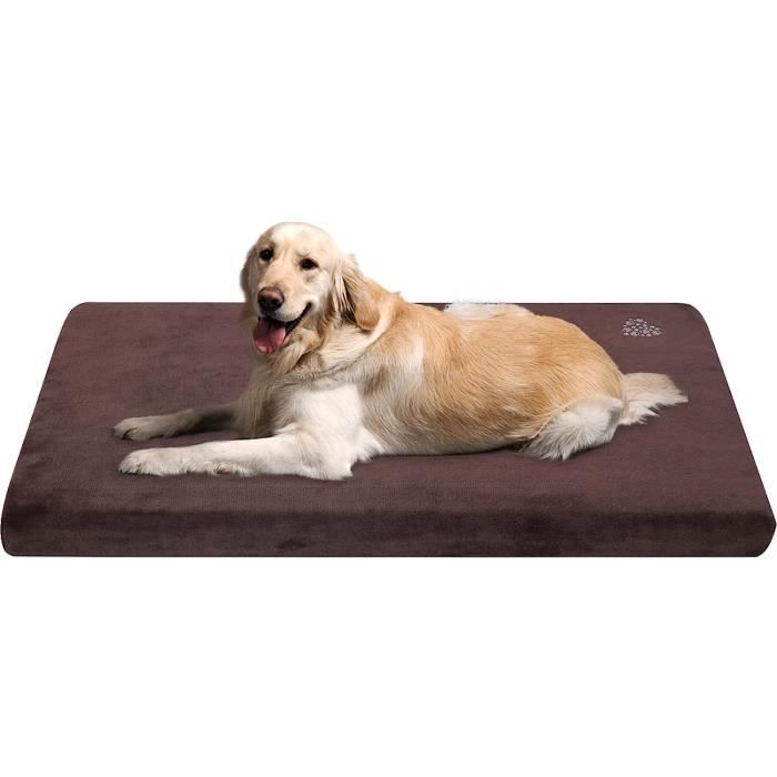 paniers pour chiens - vankean matelas chien élégant (chaud frais) doublure imperméable tapis doux petite à grande taille lit