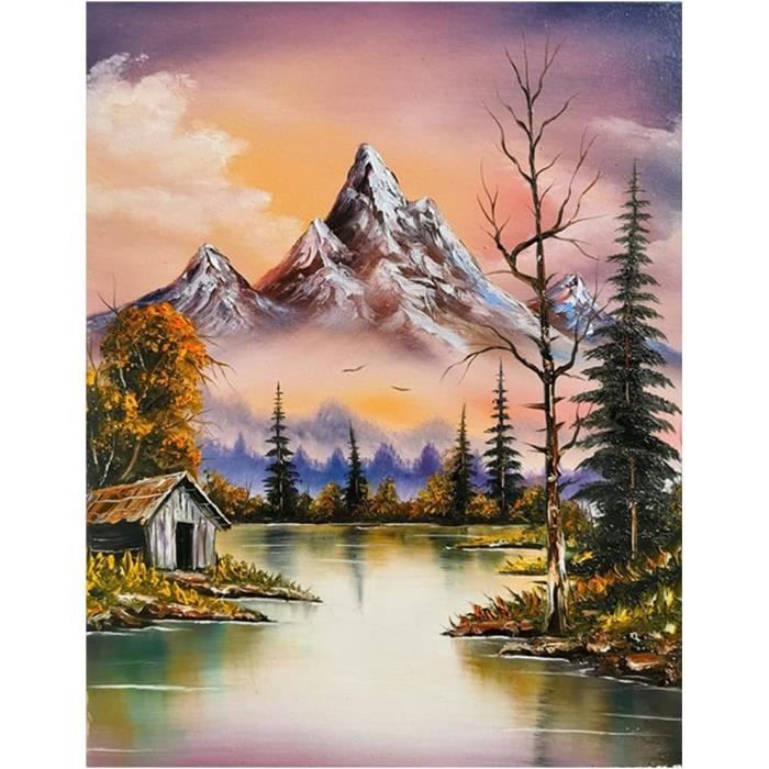 5D Diamond Painting Trapano Completo Taj Mahal e Tiger Fai da Te Diamante Pittura di Numero Kit Adulti Bambini Strass Ricamo Immagine Art Craft Decorazione per Casa e Pareti Regalo Round Drill,50x60cm