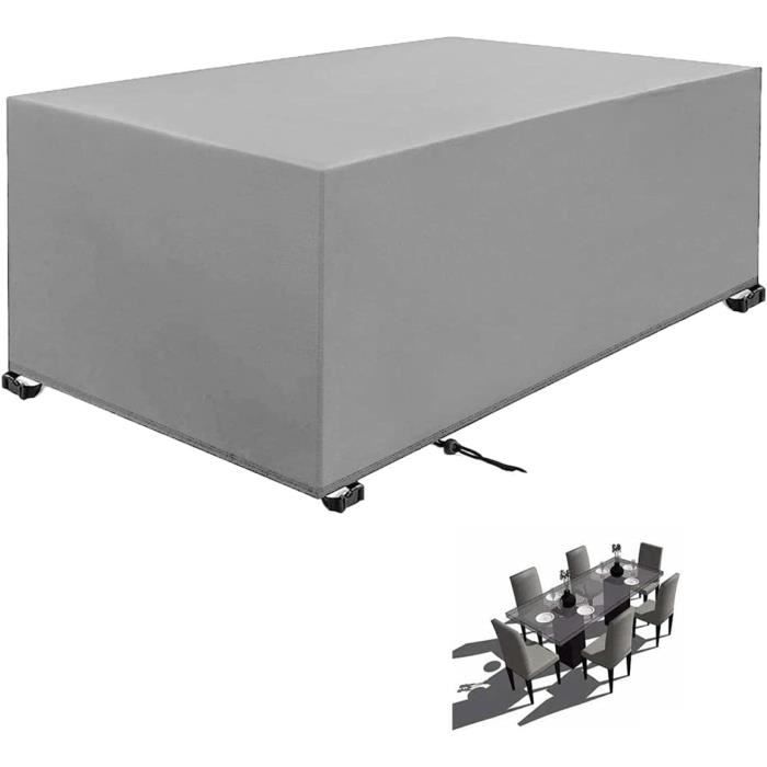 Housse Salon De Jardin 260x120x75cm Le Noir 420D Oxford