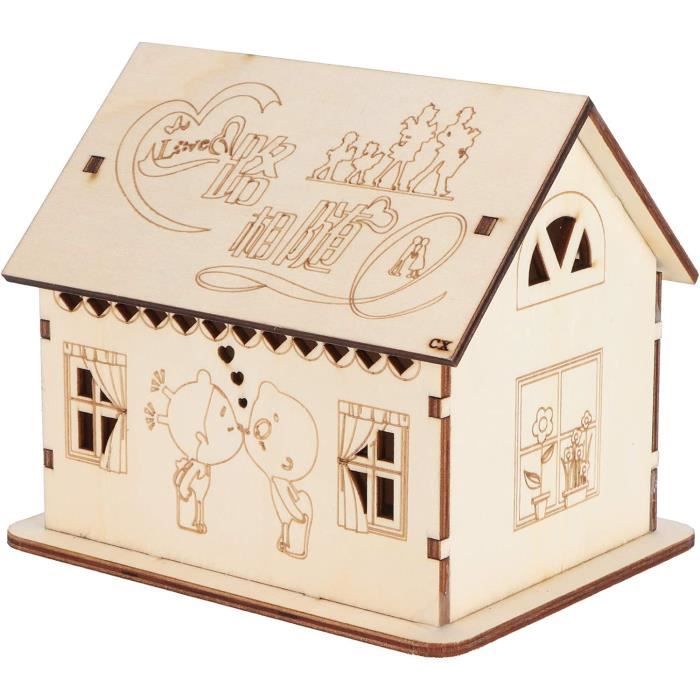 3000 euros - Tirelire artisanale en bois avec compteur pour enfants,  tirelire, compteur, maison, décoration, - Cdiscount Maison