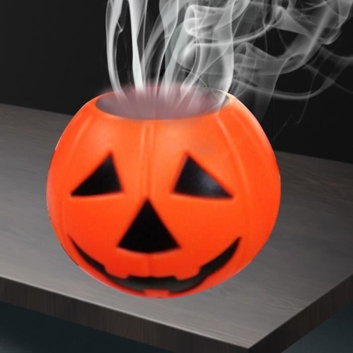 Prise Européenne Decdeal Halloween Cauldron Mister Mist Maker Smoke Fog Machine Brumisateur 12 LED,Taille Mini Grande Capacité De Brouillard Parfait pour Halloween 