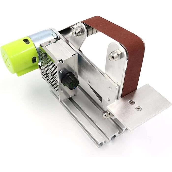 Mini Meuleuse Polisseuse Sur Table Double Tête - Ponceuse à Bande CNCEST 200W