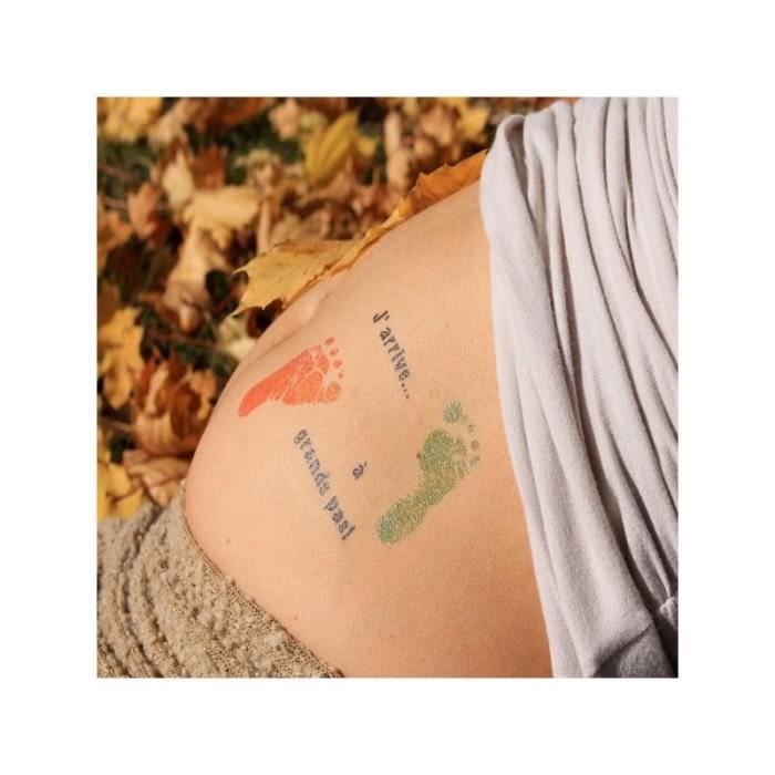 Tatouage Bedondi J Arrive A Grand Pas Motifs Cdiscount Puericulture Eveil Bebe