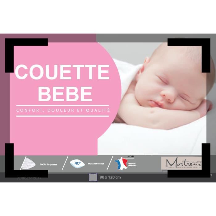 Couette bébé - 80x120- MORTREUX - Cdiscount Maison