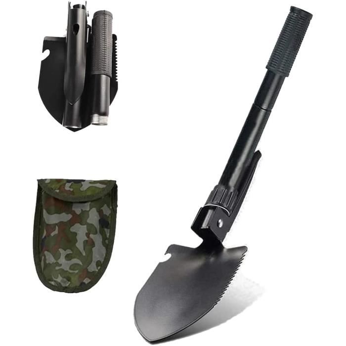 Pelle Multifonction Pliante 4 En 1 GlobalShop – Acier Allié, Camping Survie Jardin (France)