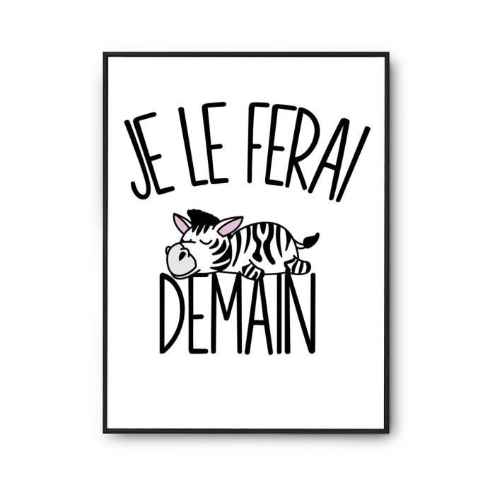 Affiche Humour Moto GP "J'peux Pas J'ai Moto" - Format A4 Qualité Premium - Impression Française