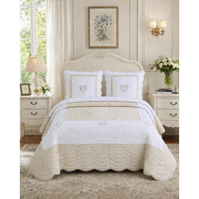 Couvre lit en boutis provençal | Le-Couvre-Lit – Le Couvre Lit