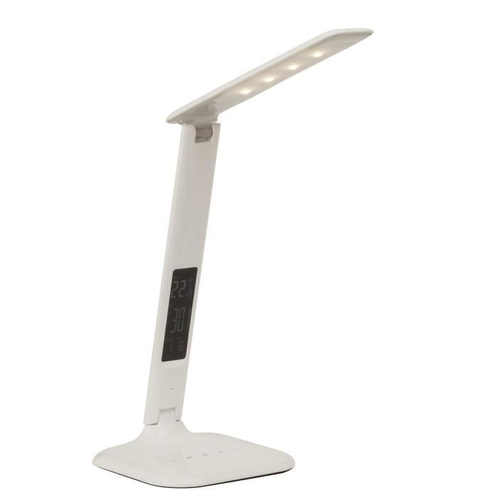 Lampe de bureau led Glenn tactile avec variateur et fonctions diverses - Blanc - BRILLIANT