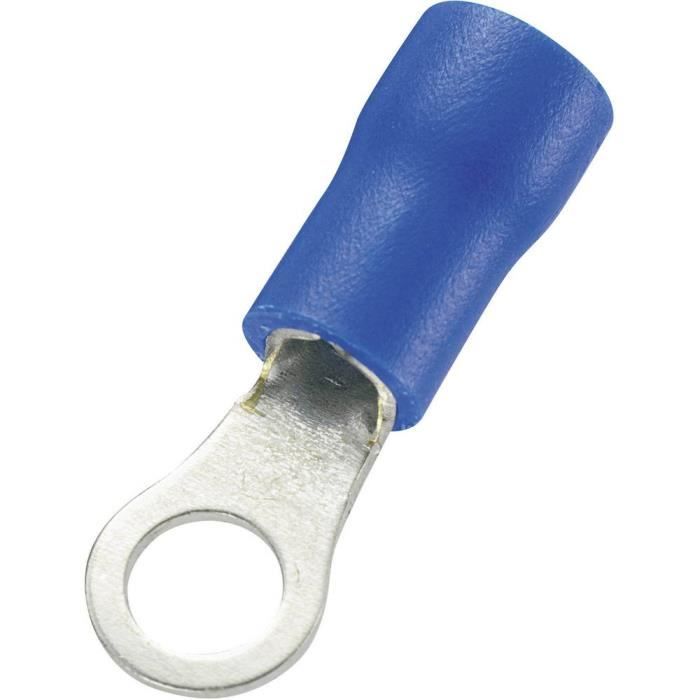 Nouveau bague lug connecteur 6 x 6.4mm jaune 100 pack