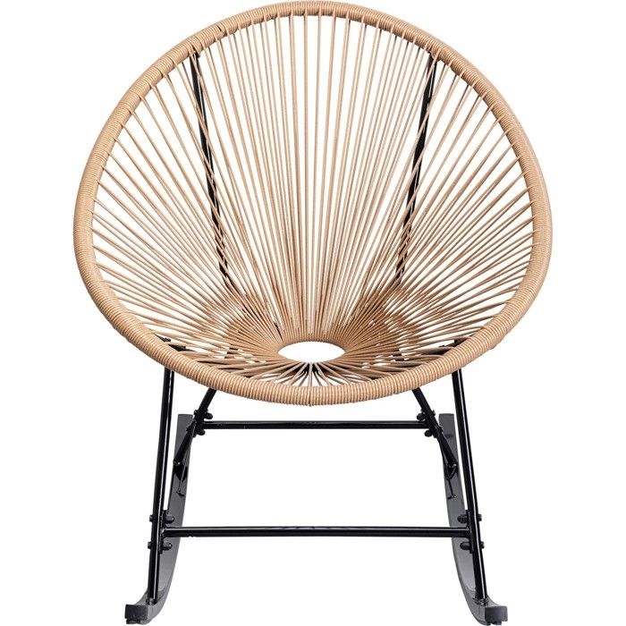 Fauteuil à bascule Acapulco nature Kare Design Fauteuil à bascule Acapulco nature Kare Design