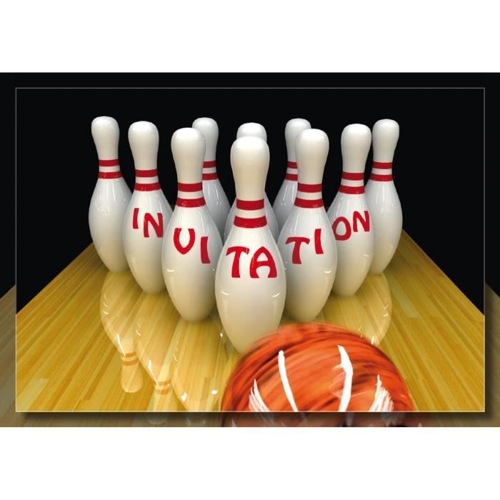 Edition Colibri Lot De 10 Cartes D Invitation Bowling Quilles En Francais Pour Un Anniversaire D Enfant Ou Pour Une Soiree Bowl Cdiscount Beaux Arts Et Loisirs Creatifs