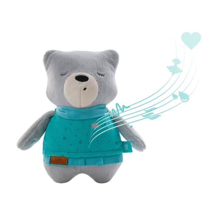 Nounours Aide Au Sommeil Myhummy Lily Gris Clair Peluche Avec Bruits Blancs Capteur De Bruits Endormissement Bebe Premium Cdiscount Puericulture Eveil Bebe