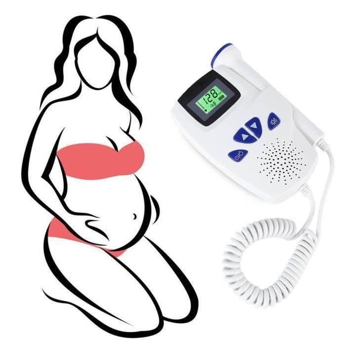 Lcd Doppler Fœtal Ecoute Cœur Bebe Heartbeat Sounds Avec Ecran Lcd Moniteur De Frequence Cardiaque Blanc C1640 Cdiscount Sante Mieux Vivre