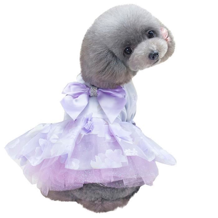 Mod Petite Robe Chien Chien Bowknot Robe De Chat De Chien Mignon Jupe D Ete Rew1253 Cdiscount