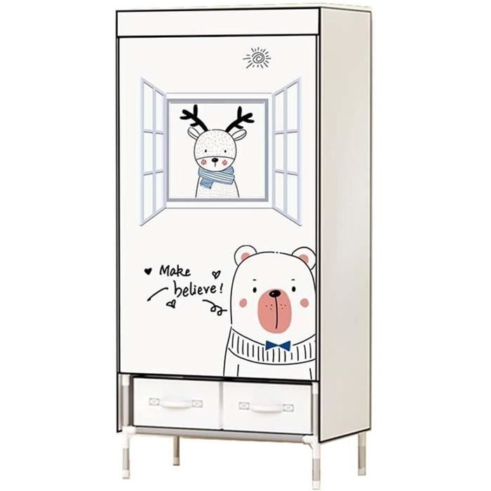 Armoire Unique En Tissu, Armoire De Vêtements De Stockage
