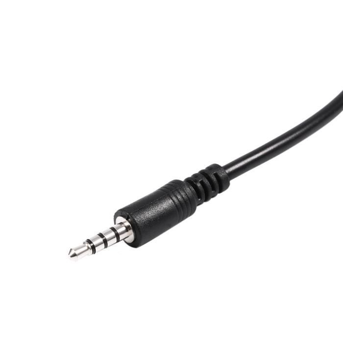 Câble Aux USB C Voiture - Câble Aux Audio USB C vers Prise Casque - 3,5 mm  - 1 Mètre 