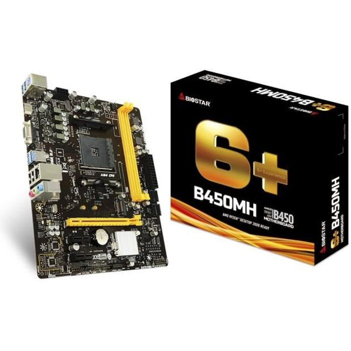 Biostar B450MH, DDR4-SDRAM, DIMM, 1866,2133,2400,2667,2933,3200 MHz ...