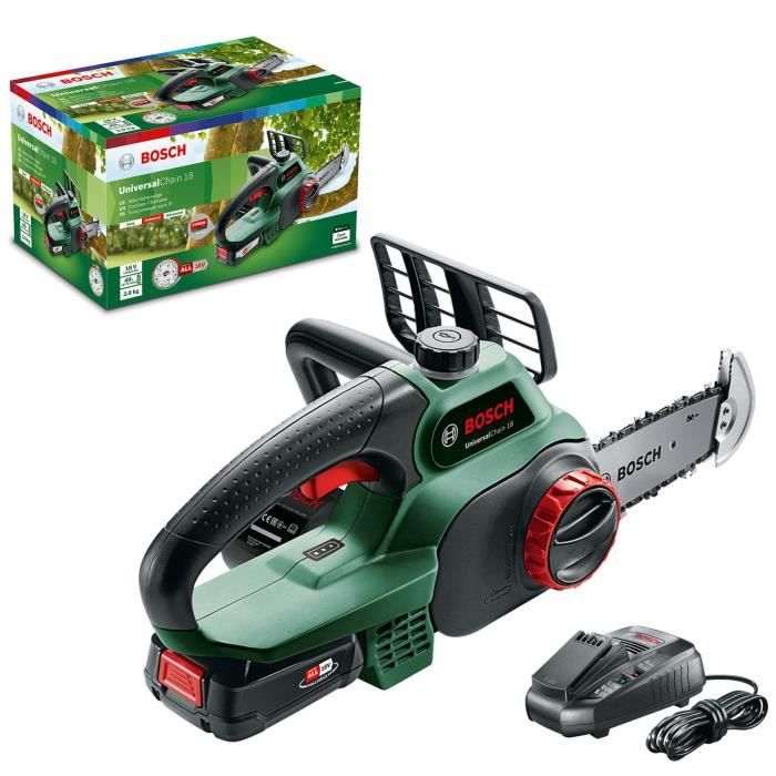Tronçonneuse BOSCH Sans Fil Electrique Batterie 18v Guide 20cm