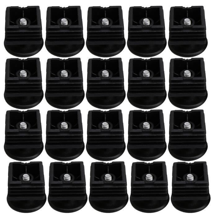 Lot De 20 Bouchons Obturateurs Pour Pied De Table - 28mm - Tube Plastique Fin - Neuf