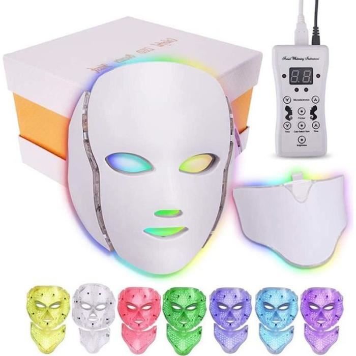 LED thérapie Masque Facial 7 Couleurs Lumière Photon Machine Masque Facial pour l