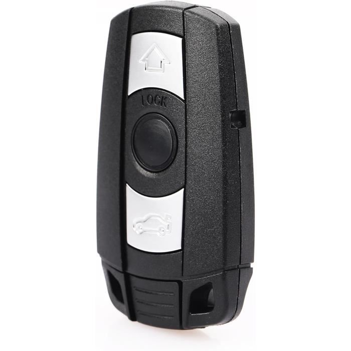 Coque Clé De Voiture Housse Clé Voiture Métal À 3 Ou 4 Boutons Pour