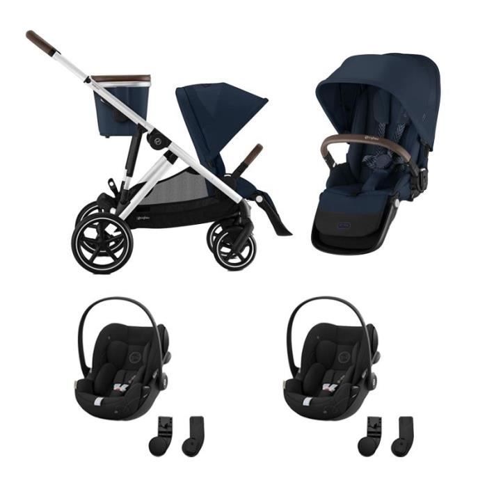 Poussette Cybex Gazelle S Argent Ocean Blue