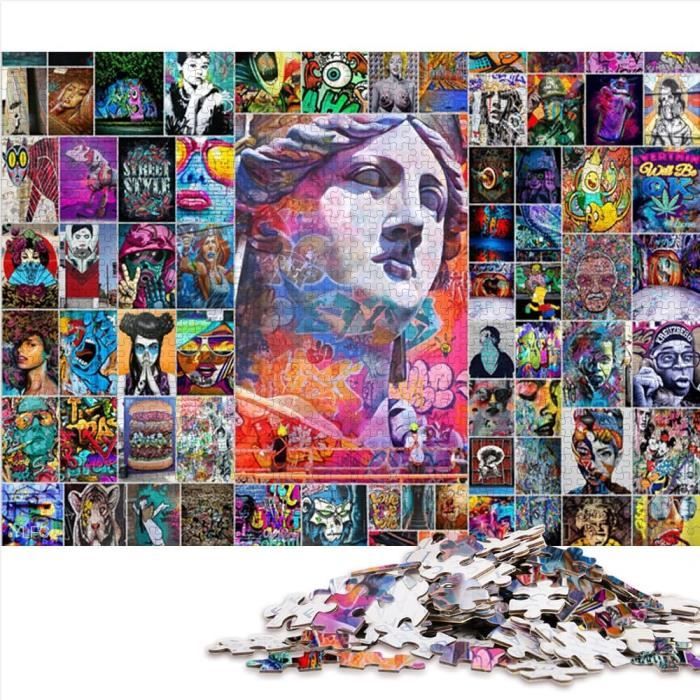 Puzzle 1000 Pièces Paris – Rue De La Ville – 70x50 Cm, Affiche 1:1 Incluse, Carton Recyclé, Pour Adultes Et Enfants (8+)