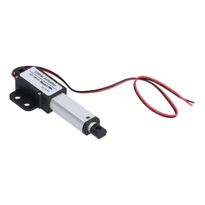 Mini Actionneur Linéaire 50mm Course 12V - Faible Bruit Avec Fin De Course Interne
