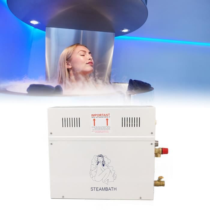 Générateur Vapeur 6KW CGOLDENWALL - Pour Douche Et Sauna, Drainage Auto, LED Digital 35-55°C
