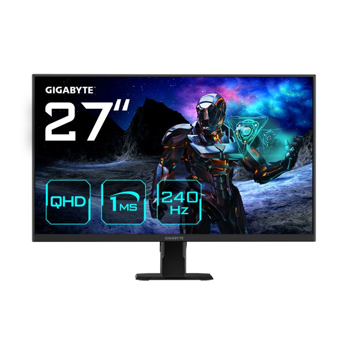 Écran PC 27 - GIGABYTE - GS27Q X - 2.5K - 240 Hz - Dalle IPS - 1 ms