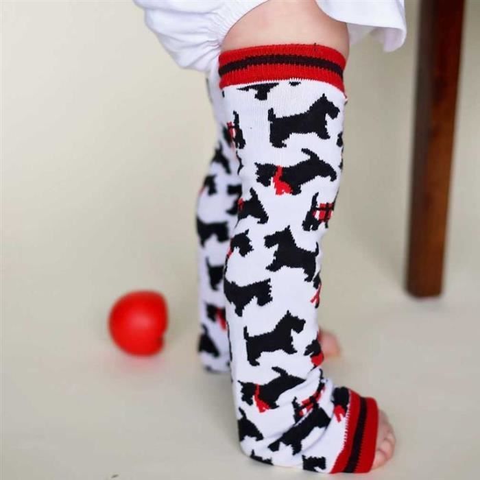 Jambieres Bebes Scotty Love Huggalugs En Coton Aille Unique Blanc Noir Achat Vente Jambiere Guetre Cdiscount
