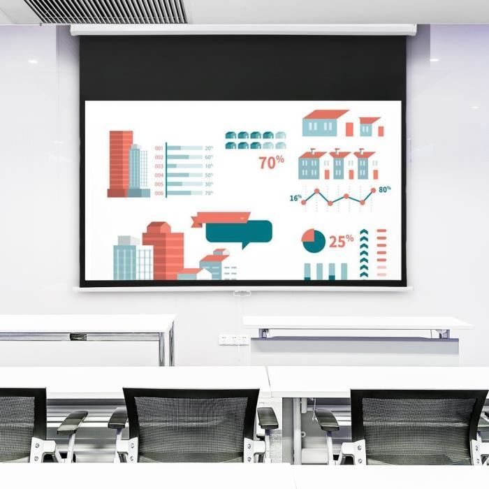 Toile Blanc Videoprojecteur Toile Pour Videoprojecteur Achat Vente Pas Cher