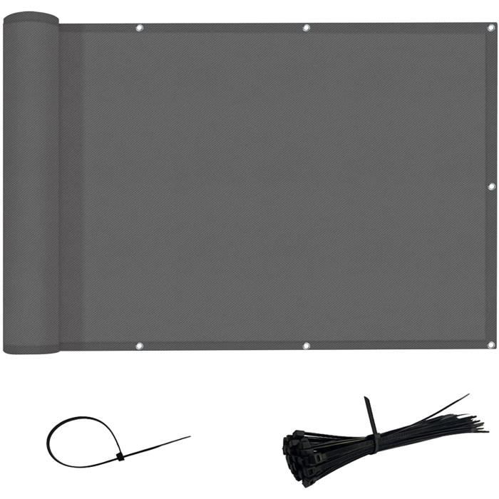 BB Sport Brise Vue Gris 1.2x5m - Protection Intimité Et Vent Pour Jardin, Terrasse
