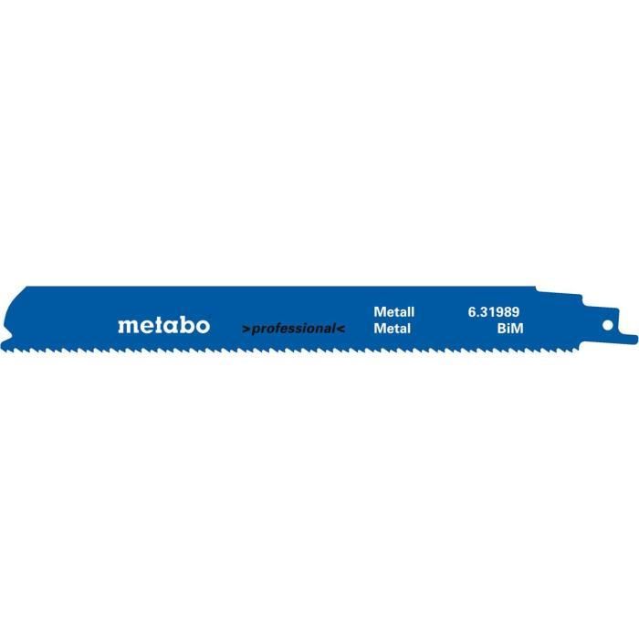 Metabo 5 lames de scies sabres métal profes. 225 x 11 mm