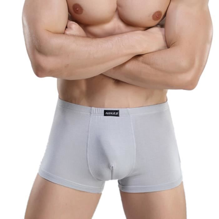 Lot de 5 Sexy Boxer Hommes Slip Sous Vêtements  gris - Cdiscount  Prêt-à-Porter