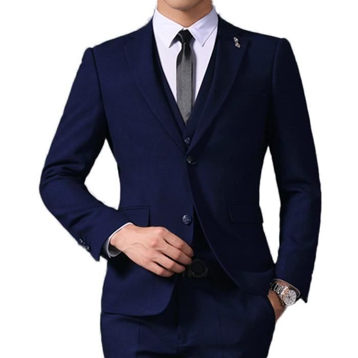Costume de mariage sales homme bleu marine