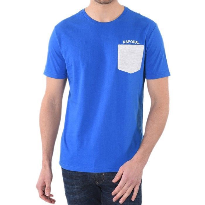 T-shirt Kaporal 5 Homme - Couleur Hoopy Blue Night, Manches Courtes, Neuf Avec Étiquettes