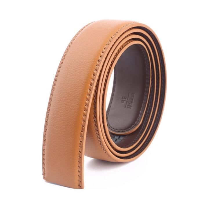ceinture sans boucle cuir