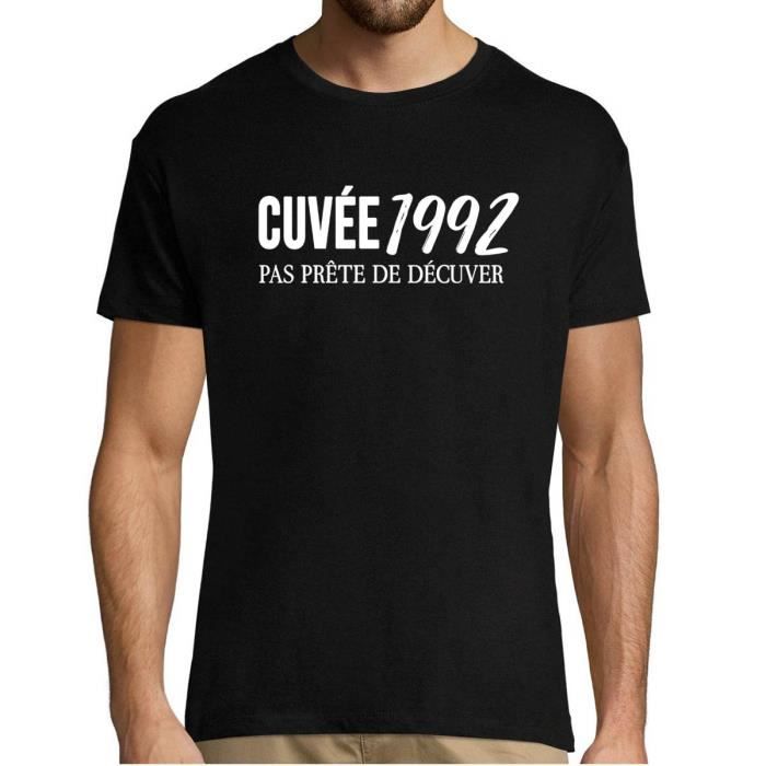 T Shirt Humour Anniversaire Cuvee 1992 Pas Prete De Decuver T Shirt Alcool Col Rond Fun Et Drole Pour Homme Imprime En France Bleu Cdiscount Pret A Porter T Shirt Humour Anniversaire Cuvee 1992 Pas Prete De Decuver T Shirt Alcool Col Rond Fun Et Drole Pour Homme Imprime En France Bleu Cdiscount Pret A Porter