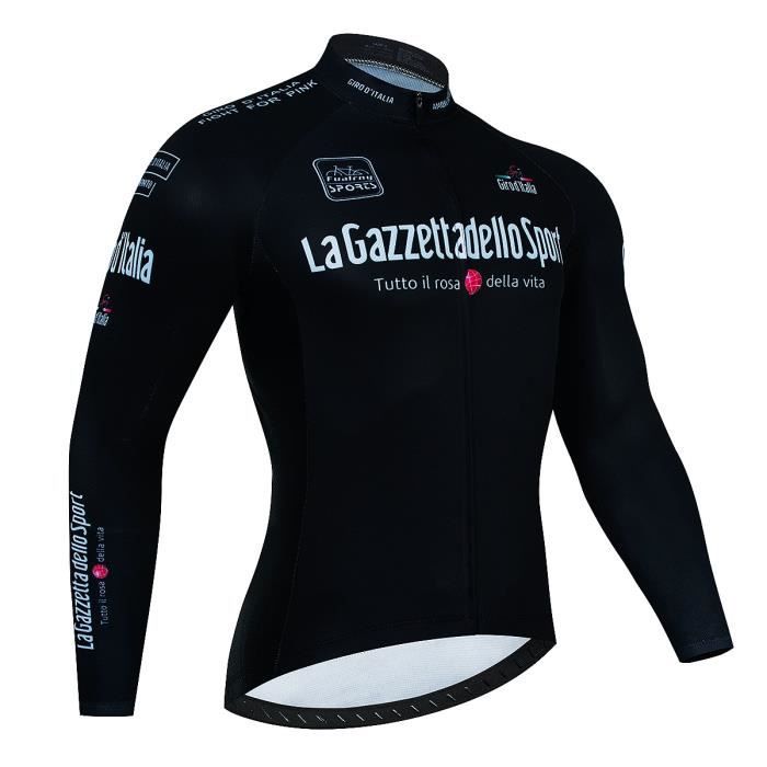 T-Shirt Manches Longues Cyclisme Homme - 100% Polyester Respirant, Séchage Rapide - Pour VTT, BMX, Motocross, Sport