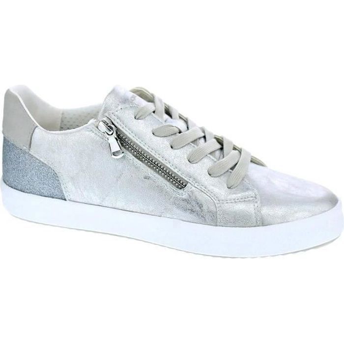 Geox Baskets basses - Geox - Blomiee - Argent - Lacets - Synthétique